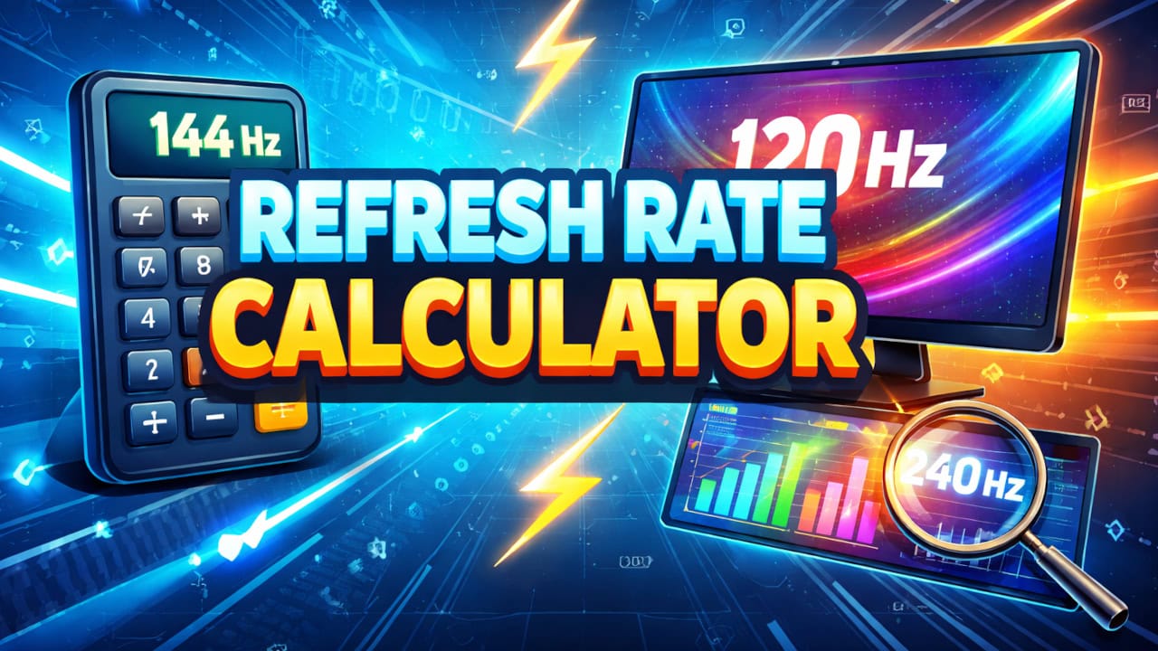 Monitor Refresh Rate Calculator | Computer Info Bits
