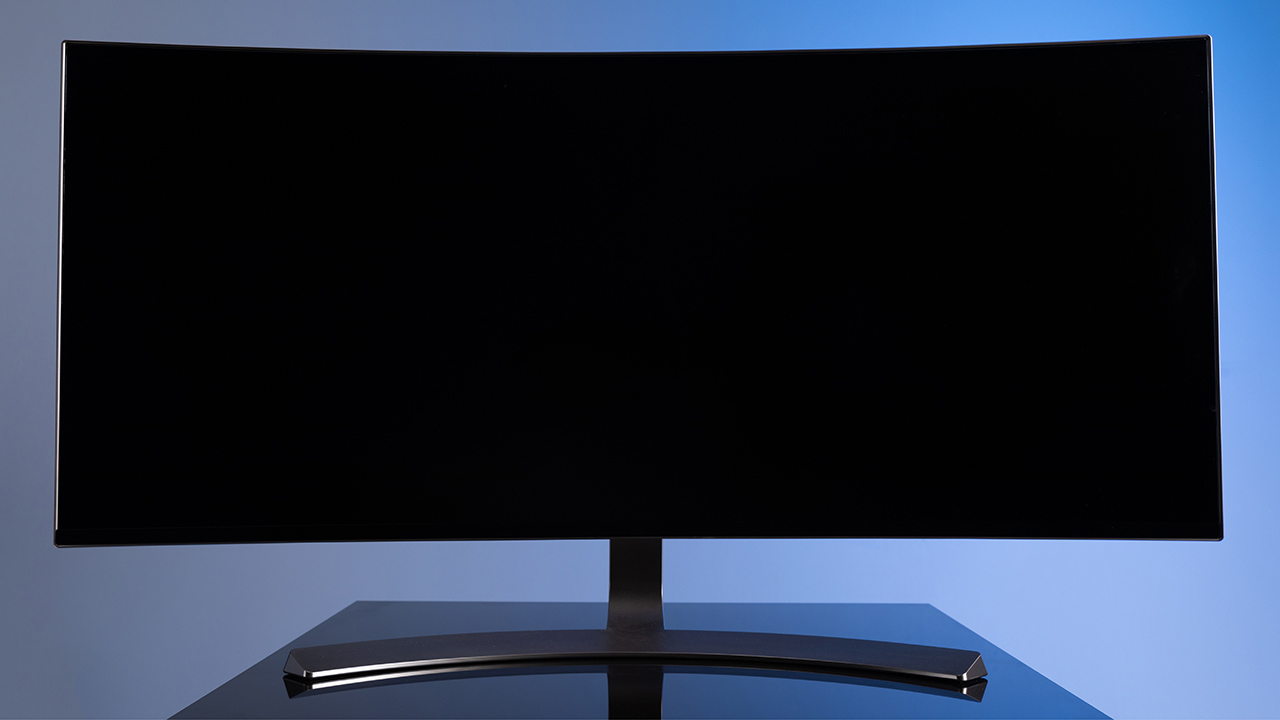 An example of a curved computer monitor.