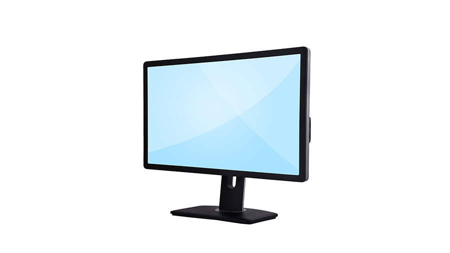 A standard computer monitor.