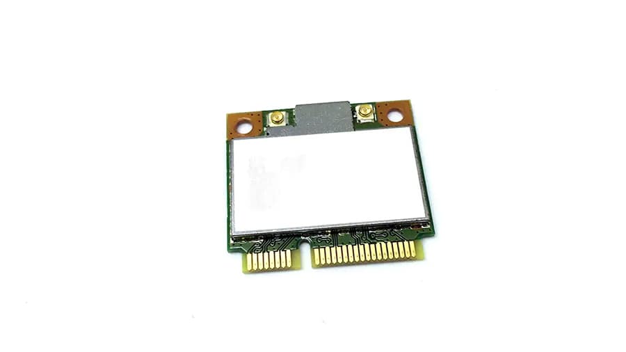A WiFi card for a laptop computer.