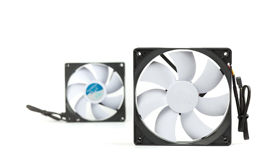 Computer case cooling fans.