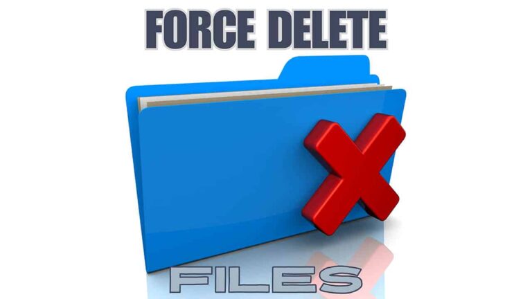 Force delete a file in Windows using command prompt and other methods.