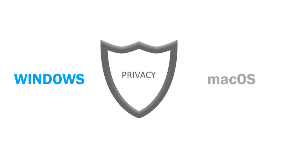 Windows 10 vs macOS privacy.