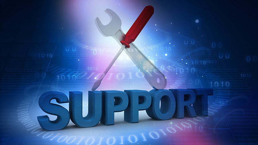 Tech support concept.