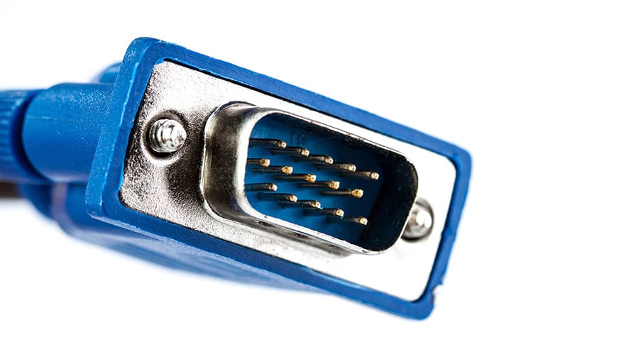 A VGA connector or plug for monitor.