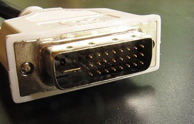 A DVI connector or plug.