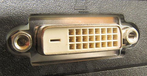 A DVI socket.